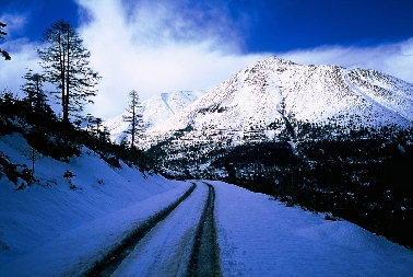 Glatteis und Schnee